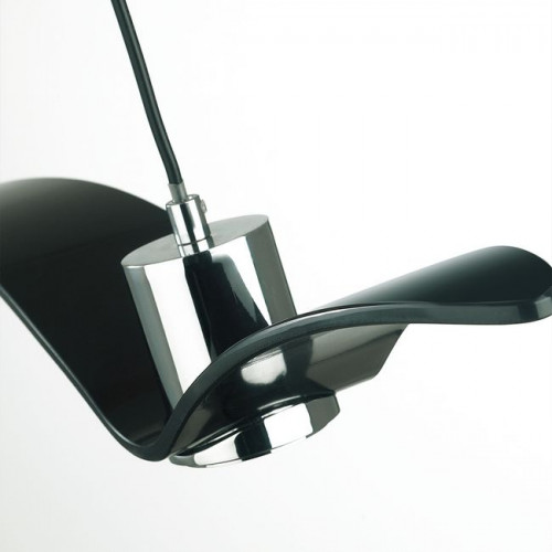 Светильник подвесной 4901/1A Odeon Light Чёрный/хром/стекло