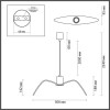 Светильник подвесной 4902/1C Odeon Light Чёрный/стекло