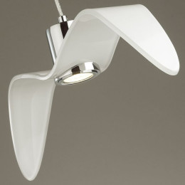 Светильник подвесной 4903/1C Odeon Light Белый/хром/стекло