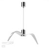 Светильник подвесной 4903/1C Odeon Light Белый/хром/стекло