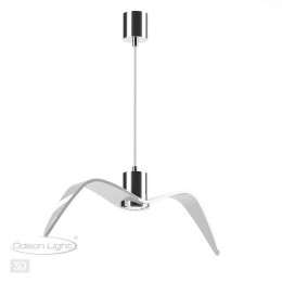 Светильник подвесной 4903/1C Odeon Light Белый/хром/стекло