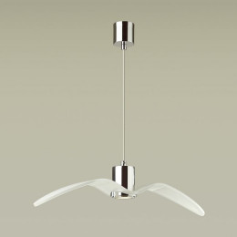 Светильник подвесной 4903/1B Odeon Light Белый/хром/стекло