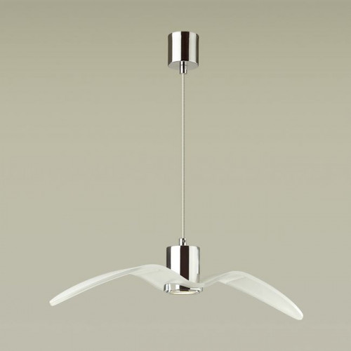 Светильник подвесной 4903/1B Odeon Light Белый/хром/стекло
