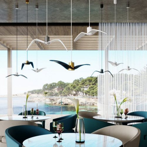Светильник подвесной 4903/1B Odeon Light Белый/хром/стекло