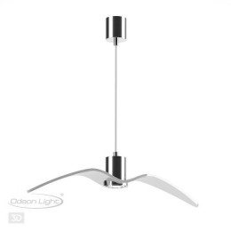 Светильник подвесной 4903/1B Odeon Light Белый/хром/стекло