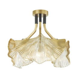 Люстра потолочная E14 3*40W VENTAGLIO 4870/3C HALL ODL_EX22 49 золотой/чёрный/стекло 