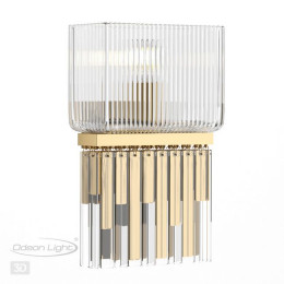 Светильник настенный 4877/1W Odeon Light Exclusive Золотой/прозрачный/стекло