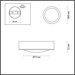 Светильник потолочный 4342/7CL Odeon Light Античная бронза