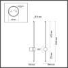 Светильник настенный 4335/18WL Odeon Light Черный