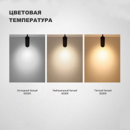 Светильник трековый 358745 Novotech Черный