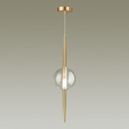 Светильник подвесной 4981/1 Odeon Light Бронзовый/прозрачный/стекло