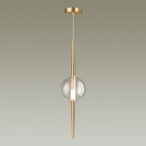 Светильник подвесной 4981/1 Odeon Light Бронзовый/прозрачный/стекло