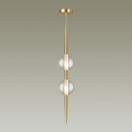 Светильник подвесной 4981/2 Odeon Light Бронзовый/прозрачный/стекло