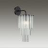Светильник настенный 4921/1W Odeon Light Черный/прозрач./матов./стекло