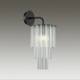 Светильник настенный 4921/1W Odeon Light Черный/прозрач./матов./стекло