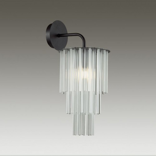 Светильник настенный 4921/1W Odeon Light Черный/прозрач./матов./стекло