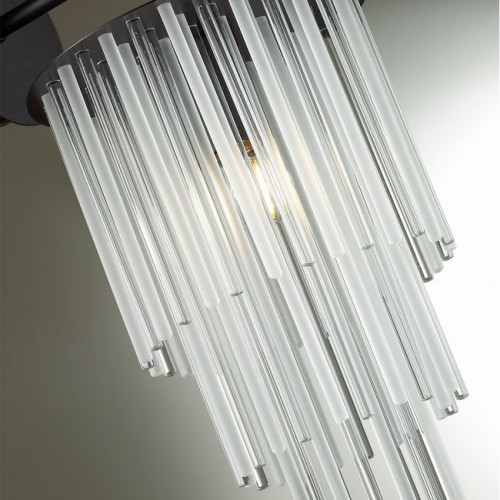 Светильник настенный 4921/1W Odeon Light Черный/прозрач./матов./стекло