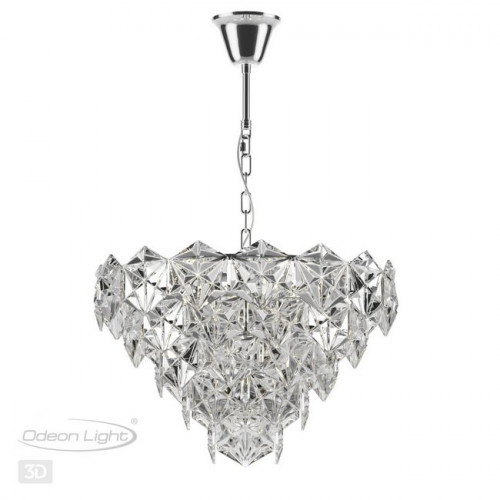 Люстра 4923/7 Odeon Light Хром/прозрачный/стекло