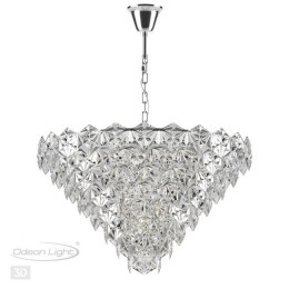 Люстра 4923/12 Odeon Light Хром/прозрачный/стекло