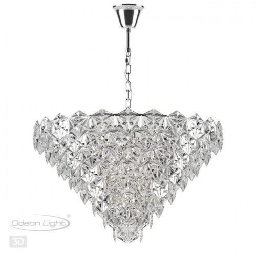 Люстра 4923/12 Odeon Light Хром/прозрачный/стекло
