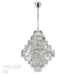 Люстра 4923/10A Odeon Light Хром/прозрачный/стекло