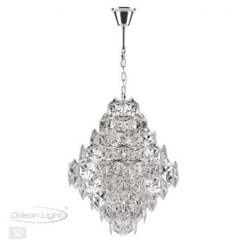 Люстра 4923/10A Odeon Light Хром/прозрачный/стекло
