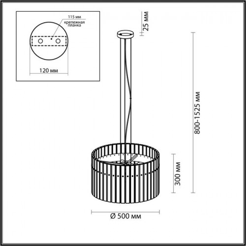 Люстра 4938/6 Odeon Light Матов.золотой/прозрачный/стекло