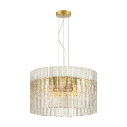 Люстра 4938/6 Odeon Light Матов.золотой/прозрачный/стекло