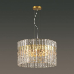 Люстра 4938/6 Odeon Light Матов.золотой/прозрачный/стекло