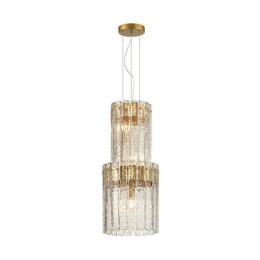 Люстра 4938/4 Odeon Light Матов.золотой/прозрачный/стекло