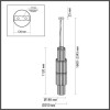 Люстра 4938/7 Odeon Light Матов.золотой/прозрачный/стекло