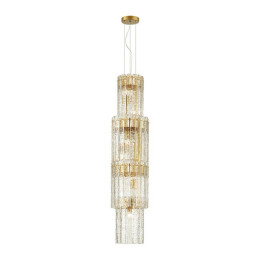 Люстра 4938/7 Odeon Light Матов.золотой/прозрачный/стекло