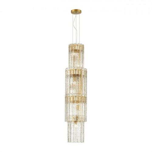 Люстра 4938/7 Odeon Light Матов.золотой/прозрачный/стекло