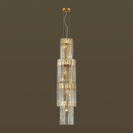 Люстра 4938/7 Odeon Light Матов.золотой/прозрачный/стекло