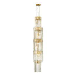 Люстра 4938/9 Odeon Light Матов.золотой/прозрачный/стекло