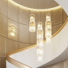 Люстра 4938/9 Odeon Light Матов.золотой/прозрачный/стекло
