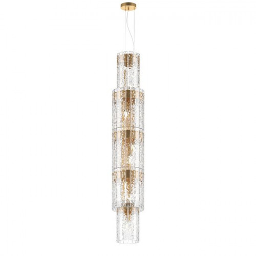 Люстра 4938/9 Odeon Light Матов.золотой/прозрачный/стекло