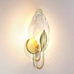 Светильник настенный 4924/1W Odeon Light Матов.золотой/белый/стекло