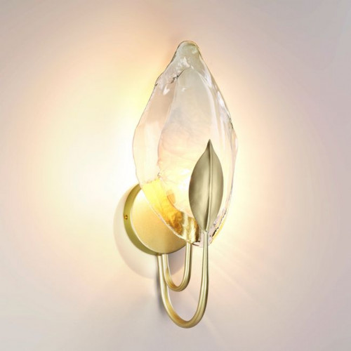 Светильник настенный 4924/1W Odeon Light Матов.золотой/белый/стекло