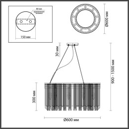 Люстра 4925/9 Odeon Light Золотой/стекло