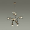 Люстра 4971/8 Odeon Light Черный/золотой/прозрачный/стекло