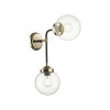 Светильник настенный 4971/2W Odeon Light Черный/золотой/прозрачный/стекло
