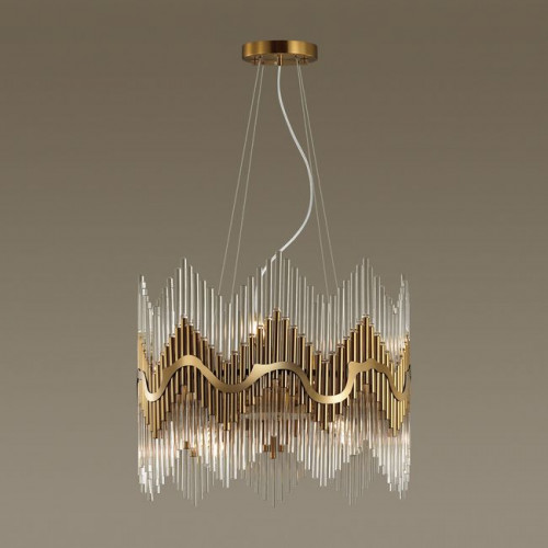 Люстра 4983/8 Odeon Light Бронзовый/стекло