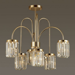 Люстра 4987/6C Odeon Light Золотой/хрусталь