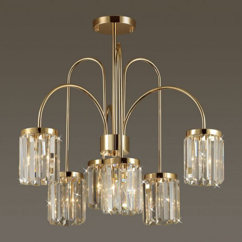 Люстра 4987/6C Odeon Light Золотой/хрусталь