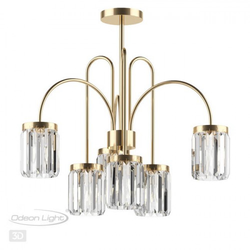 Люстра 4987/6C Odeon Light Золотой/хрусталь
