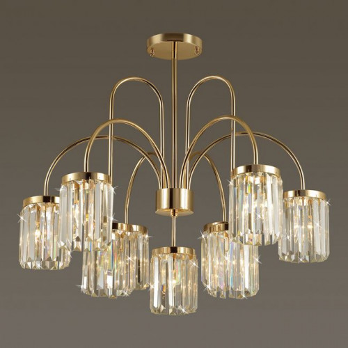 Люстра 4987/9C Odeon Light Золотой/хрусталь
