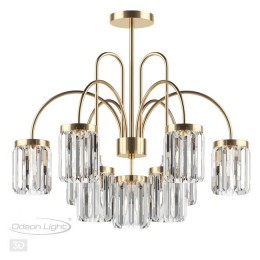 Люстра 4987/9C Odeon Light Золотой/хрусталь