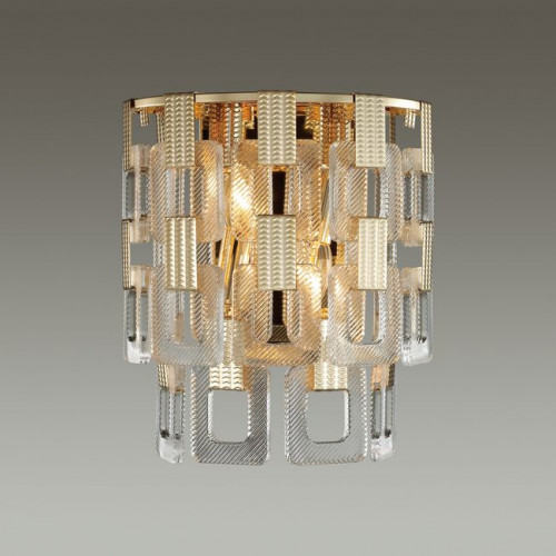 Светильник настенный 4989/2W Odeon Light Золотой/стекло