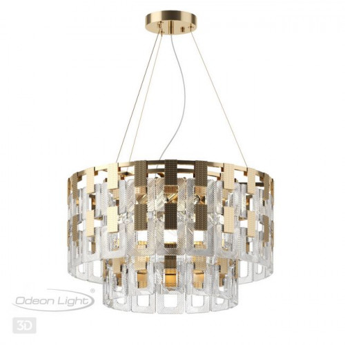 Люстра 4989/9 Odeon Light Золотой/стекло